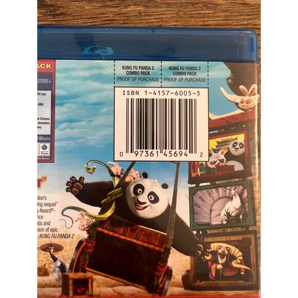 Kung Fu Panda 2 Blu-Ray + DVD + Digital Copy Kids Comedy Animated Movie - Picture 3 of 4